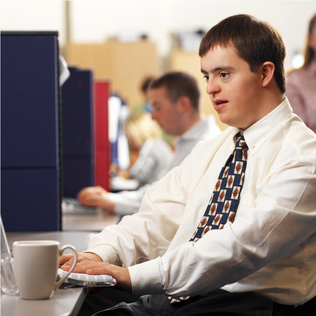 Student at Computer